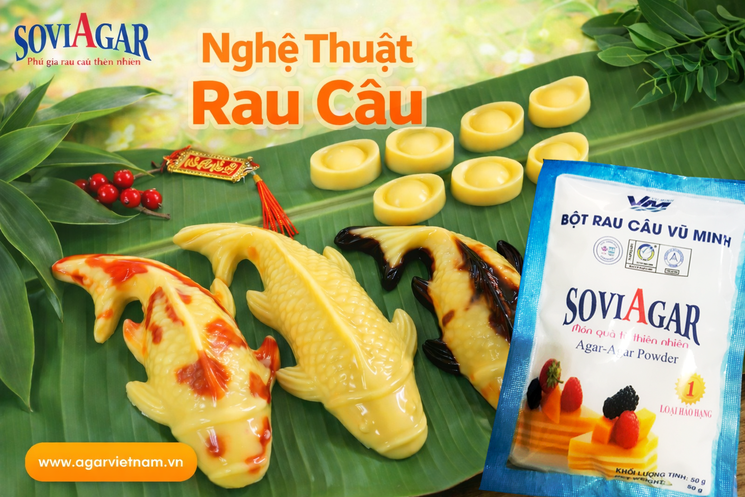 Cá Chép Thạch Rau Câu 3D – Món Lễ Cúng Ông Táo Hiện Đại, Đẹp Và Trang Trọng