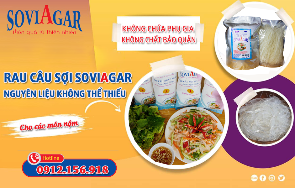 Rau Câu Sợi Vũ Minh Soviagar – Tinh Hoa Đặc Sản Hải Phòng Chinh Phục Thị Trường Việt