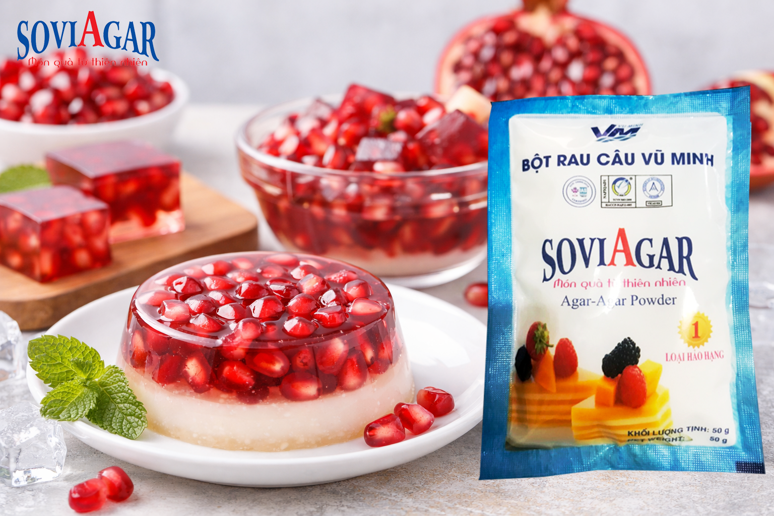 Thạch Rau Câu Lựu Mát Lạnh – Món Tráng Miệng Giải Nhiệt Dễ Làm Tại Nhà