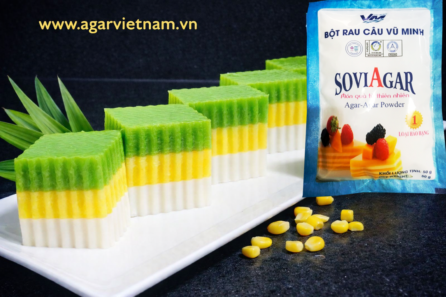 Rau Câu Bắp Lá Dứa Nước Cốt Dừa Thơm Béo Mát Lạnh Dễ Làm Tại Nhà