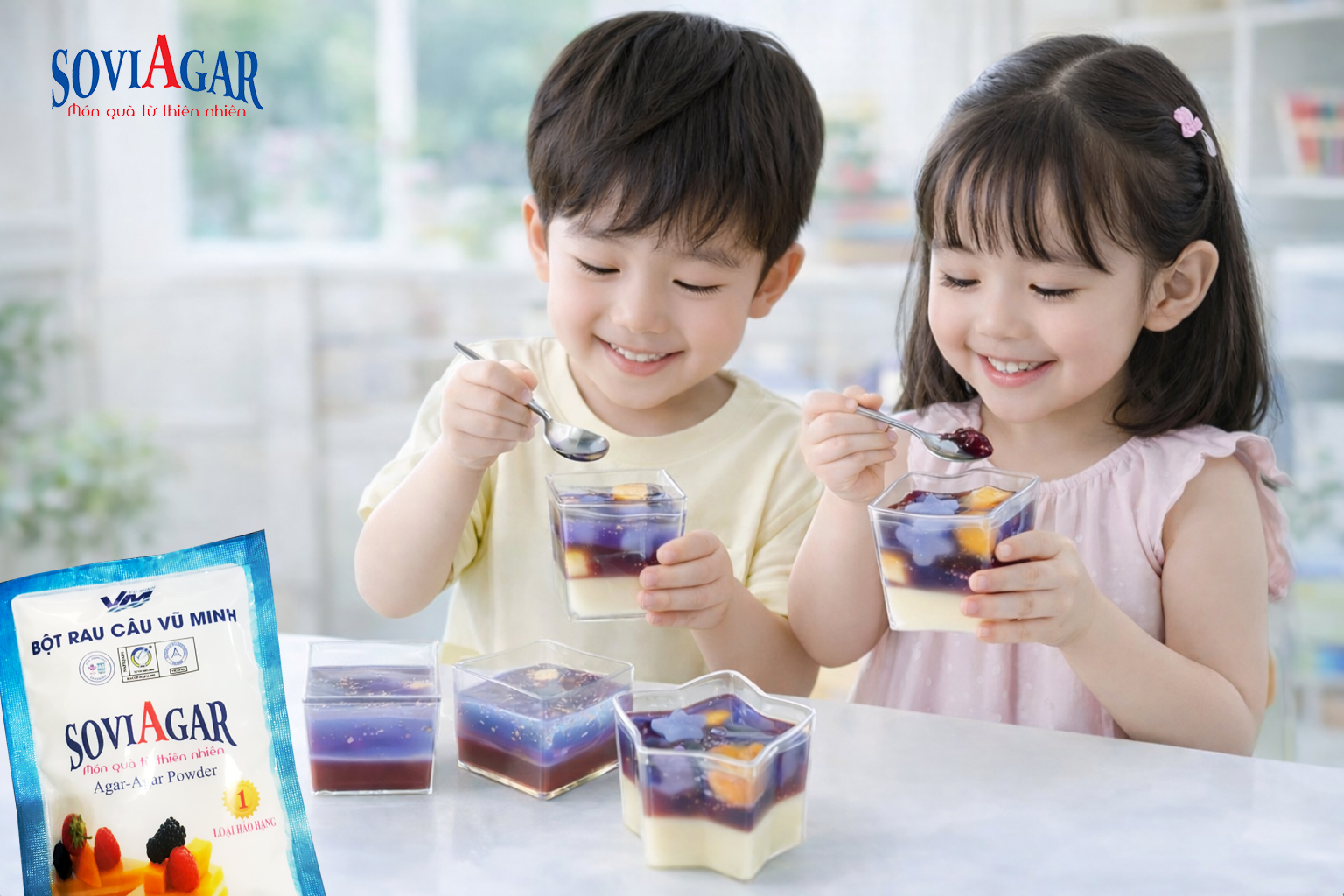 Gợi Ý Món Thạch Ngon Bổ Dương Từ Bột Rau Câu Vũ Minh Soviagar Cho Bé Yêu