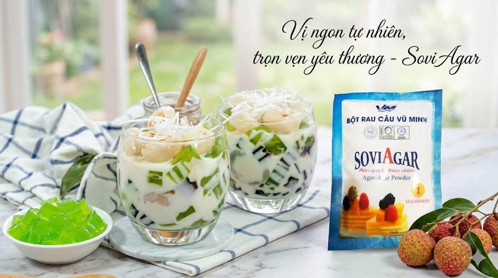 Học Ngay Cách Làm Chè Vải Thạch Lá Nếp Mát Lạnh Từ Bột Rau Câu Vũ Minh SoviAgar