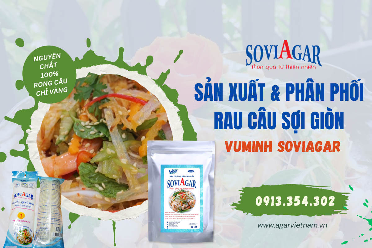 Món Ngon Từ Rau Câu Sợi Vũ Minh SoviAgar - Thanh Mát, Giòn Dai Đầy Cuốn Hút