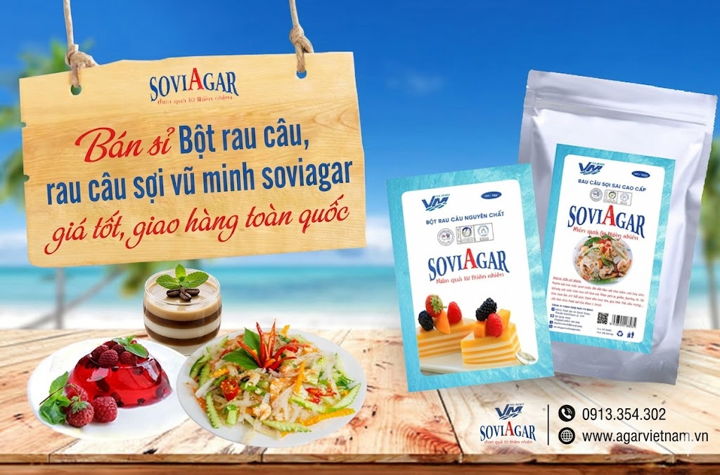 Cơ Hội Hợp Tác: Tìm Đại Lý Phân Phối Bột Rau Câu & Rau Câu Sợi SoviaGar Toàn Quốc