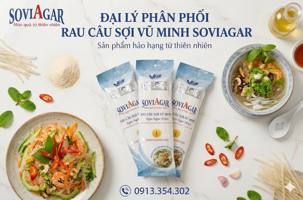 Tìm Kiếm Đại Lý Phân Phối Rau Câu Sợi Vũ Minh Soviagar - Sản Phẩm Hảo Hạng Từ Thiên Nhiên