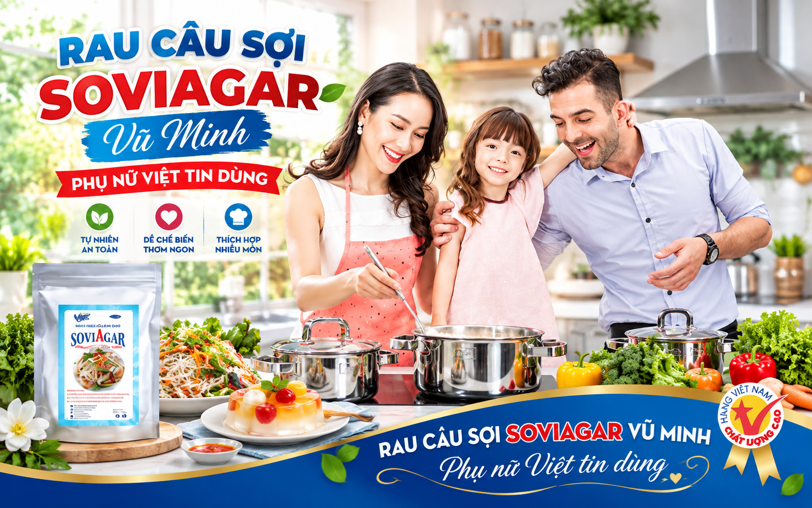 Rau Câu Sợi SOVIAGAR Vũ Minh – Nguyên Liệu Cho Món Ngon Hấp Dẫn