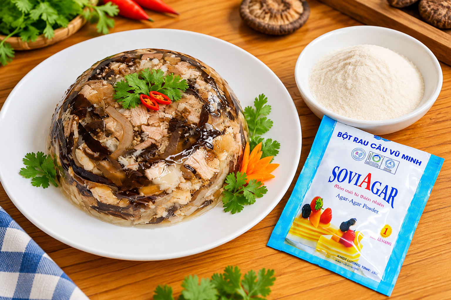 Bột Rau Câu Vũ Minh SOVIAGAR – Bí Quyết Làm Thịt Đông Giòn Ngon, Đẹp Mắt