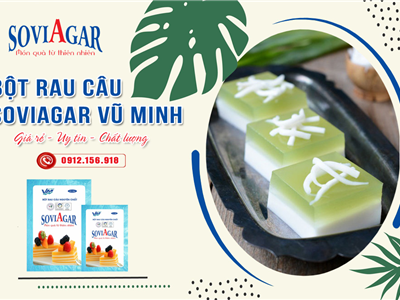 Bột Rau Câu Vũ Minh SoviAgar – Chuẩn Vị Tự Nhiên, An Toàn Sức Khỏe