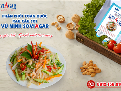Tăng Độ Hấp Dẫn Món Ăn Với Rau Câu Sợi Vũ Minh Soviagar