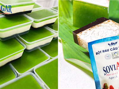 Giòn Mát Ngày Hè Với Món Thạch Rau Câu Sợi Lá Dứa, Cốt Dừa & Café
