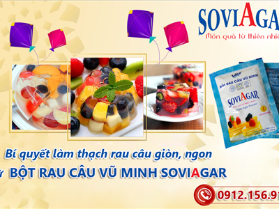 Tạo Nên Món Ngon Tinh Tế Với Bột Rau Câu Vũ Minh Soviagar