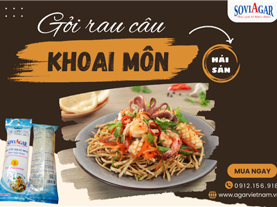 Vị Giòn – Vị Mát – Vị Yêu Thương: Cùng Làm Gỏi Khoai Môn Hải Sản Rau Câu Cho Gia Đình