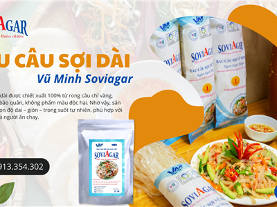 Làm Món Ngon Chuẩn Sạch – Dùng Ngay Rau Câu Sợi Vũ Minh SoviAgar