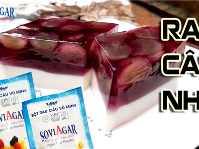 Bí Quyết Làm Rau Câu Nho Đẹp Mắt, Giòn Ngon Tự Nhiên – Dùng Ngay SoviAgar 