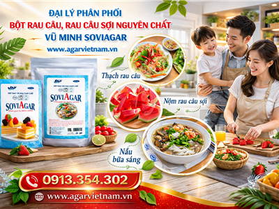 Hợp Tác Kinh Doanh: Cung Cấp Rau Câu Sợi Giòn Vũ Minh SoviAgar Uy Tín – Cơ Hội Phát Triển Bền Vững