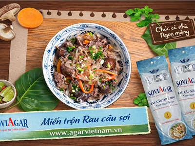Vị Ngon Thanh Mát Từ Rau Câu Sợi Vũ Minh SoviAgar – Giải Pháp Miến Trộn Healthy Cho Mọi Gia Đình