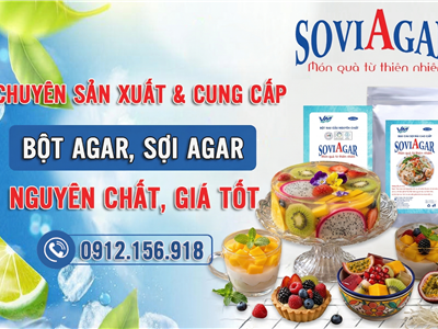 Sản Xuất, Cung Cấp Bột Agar-Agar, Rau Câu Sợi Uy Tín – Chất Lượng Hiện Nay
