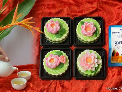 Thạch Rau Câu Hoa Sen – Vẻ Đẹp Tinh Tế Khiến Ai Cũng Mê  