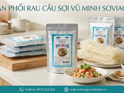 PHÂN PHỐI Rau Câu Sợi Vũ Minh SoviAgar – Giải Pháp Nguyên Liệu Chất Lượng Cho Ngành Thực Phẩm