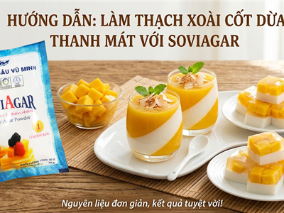 Thạch rau câu xoài – Món ăn giải nhiệt được yêu thích vào mùa hè