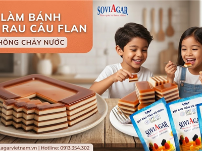 Mẹo Làm Bánh Rau Câu Flan Không Chảy Nước – Bí Quyết Thành Công Với Bột Rau Câu Vũ Minh SoviAgar
