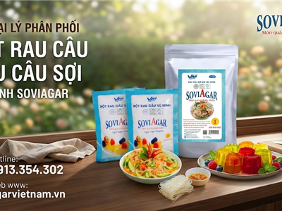 Tìm Đại Lý Phân Phối Bột Rau Câu, Rau Câu Sợi Vũ Minh SoviAgar Toàn Quốc – Cơ Hội Kinh Doanh Tiềm Năng 2026
