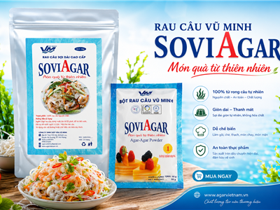 Đại Lý Phân Phối Bột Rau Câu, Rau Câu Sợi Vũ Minh SoviAgar – Chiết Khấu Hấp Dẫn