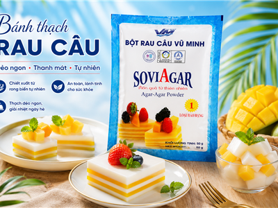 Bí Quyết Làm Bánh Thạch Rau Câu Tươi Mát, Đẹp Mắt Cùng Bột Rau Câu Vũ Minh Soviagar