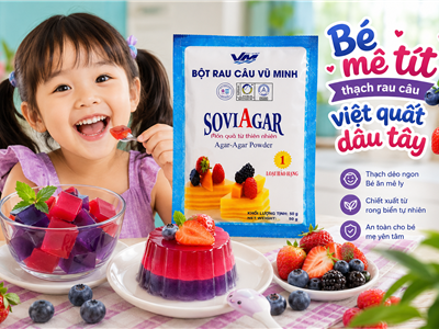 Cách Làm Thạch Rau Câu Việt Quất Dâu Tây Thơm Ngon, Mát Lạnh Cho Bé Mê Tít