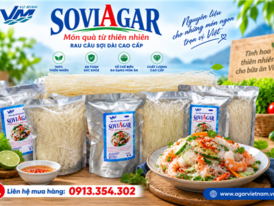 Rau Câu Sợi Dài Cao Cấp SOVIAGAR – Thưởng Thức Các Món Ngon Từ Rau Câu Sợi